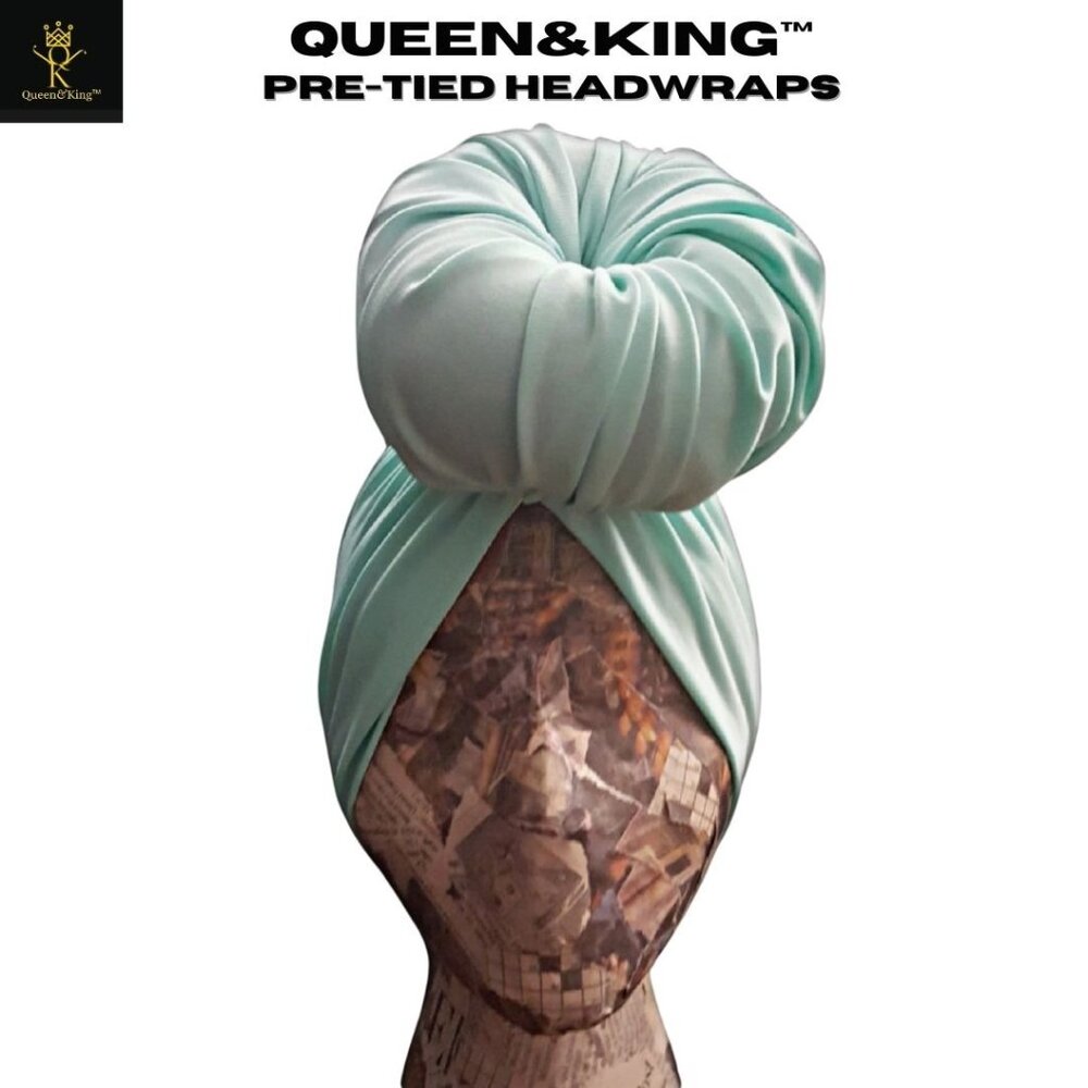 Pre-tied Headwrap (Seafoam)